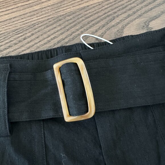 Vince Belted Linen-Blend Pants - Picture 4 of 13